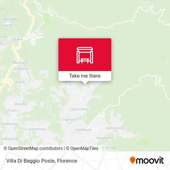 Villa Di Baggio Poste map