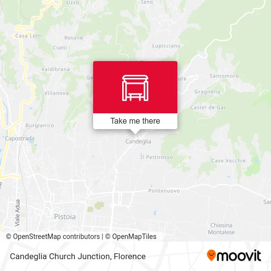 Candeglia Church Junction map