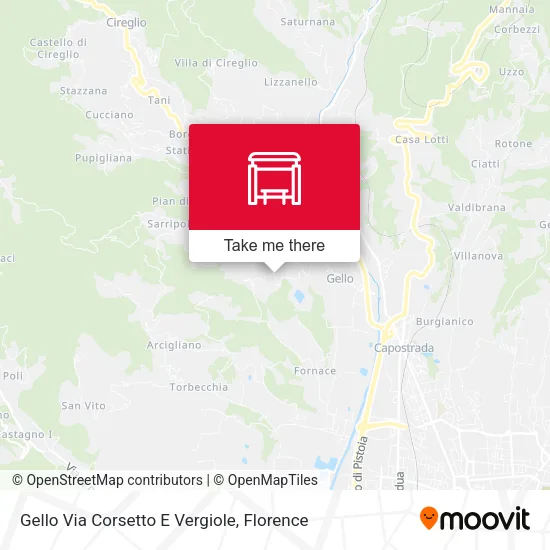Gello Via Corsetto E Vergiole map