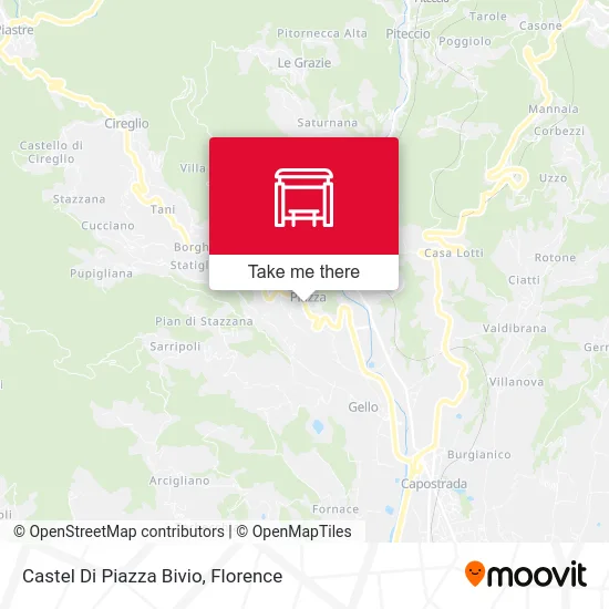 Castel Di Piazza Junction map