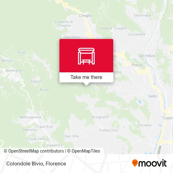 Colondole Bivio map