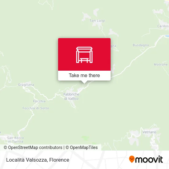 Località Valsozza map