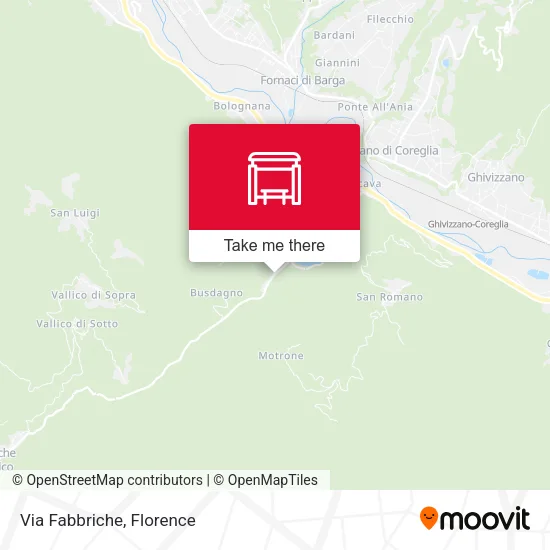 Via Fabbriche map