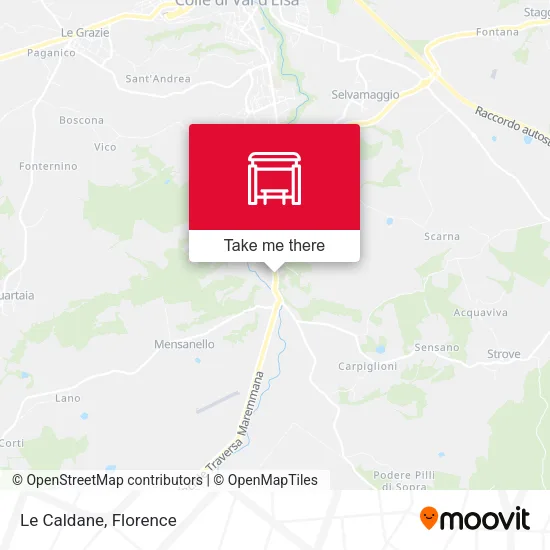 Le Caldane map