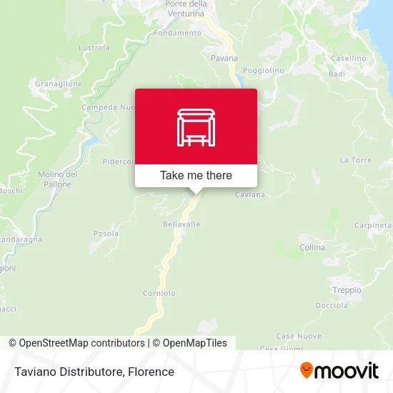 Taviano Distributore map