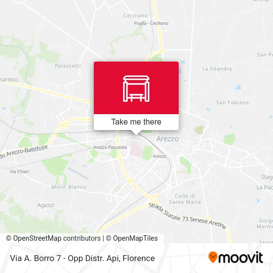 Via A. Borro 7 - Opp Distr. Api map