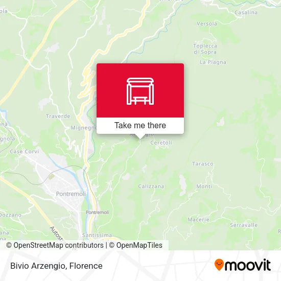 Bivio Arzengio map