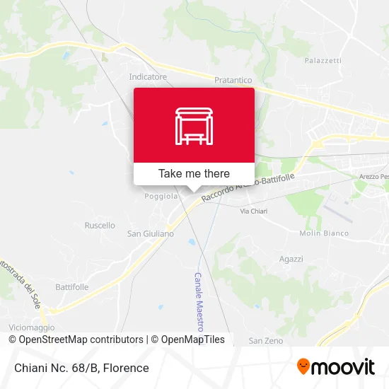 Chiani Nc. 68/B map
