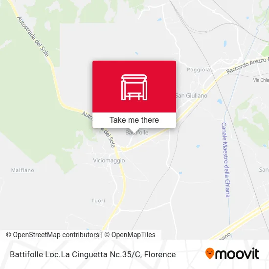 Battifolle Loc.La Cinguetta Nc.35 / C map