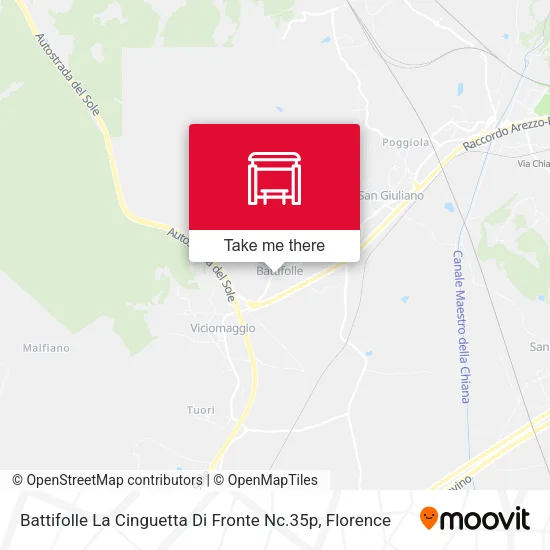 Battifolle La Cinguetta Di Fronte Nc.35p map