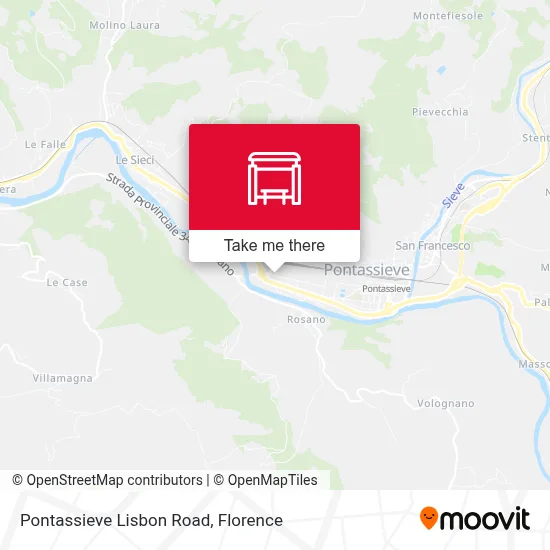 Pontassieve Lisbon Road map