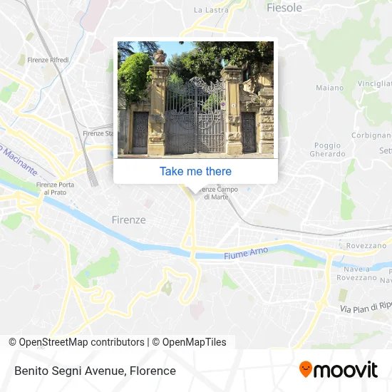 Benito Segni Avenue map