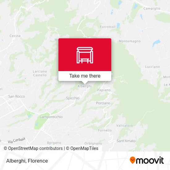 Alberghi map