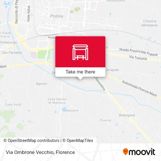 Via Ombrone Vecchio map