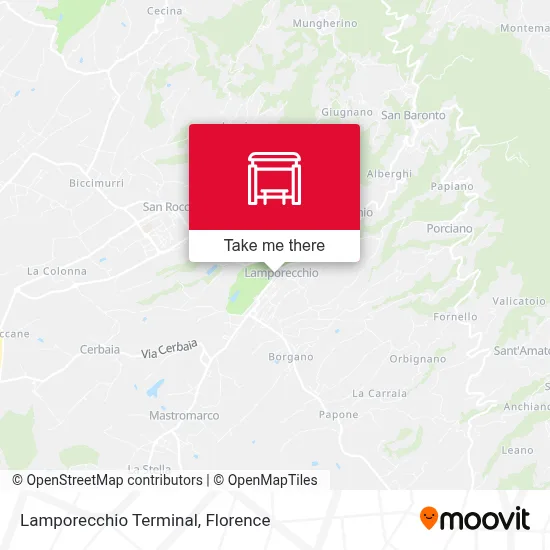 Lamporecchio Terminal map