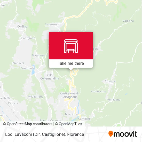 Loc. Lavacchi (Dir. Castiglione) map