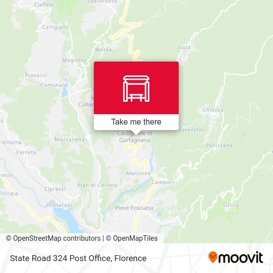 State Road 324 Post Office map