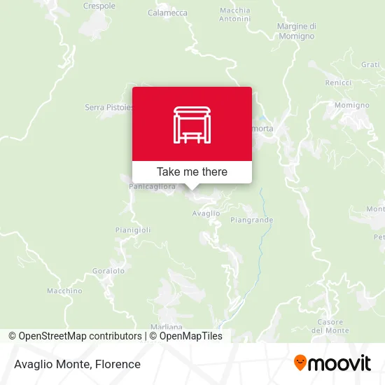 Avaglio Monte map