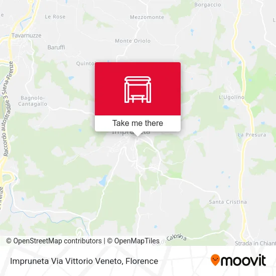 Impruneta Via Vittorio Veneto map
