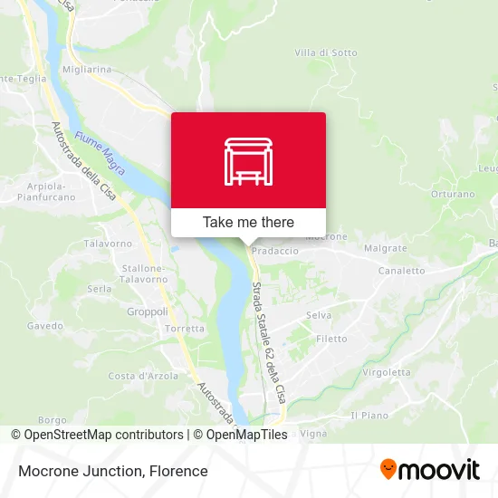 Mocrone Junction map