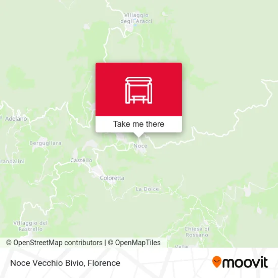 Noce Vecchio Bivio map