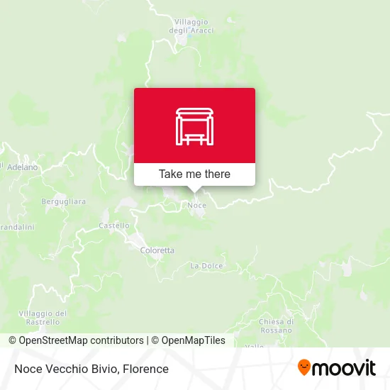 Noce Vecchio Bivio map