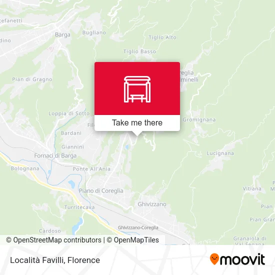 Località Favilli map
