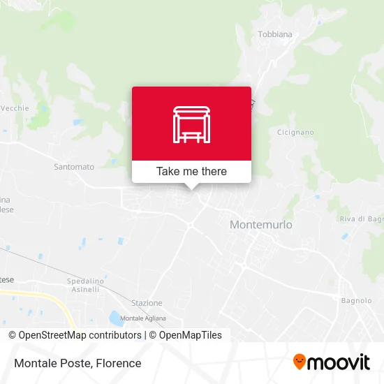 Montale Poste map