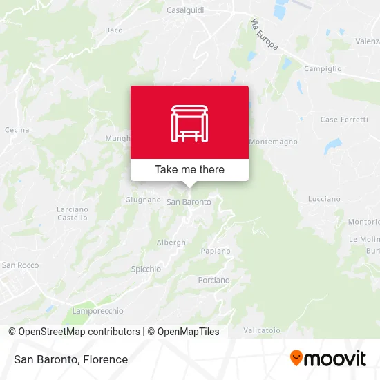San Baronto map