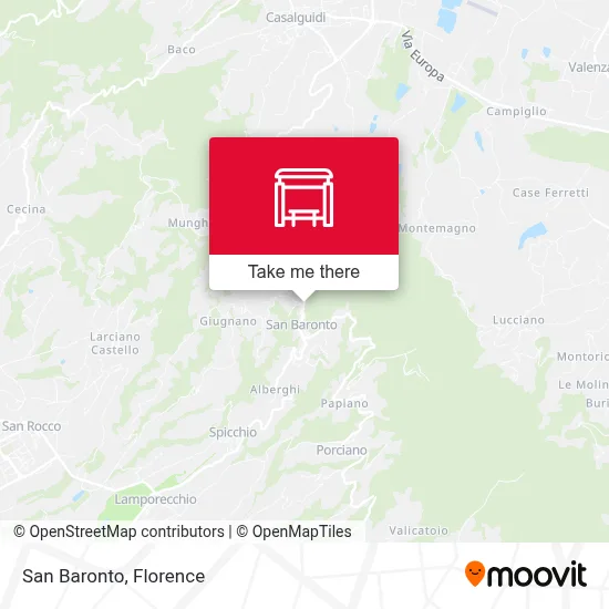 San Baronto map