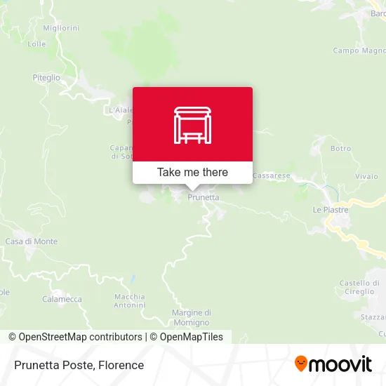 Prunetta Poste map