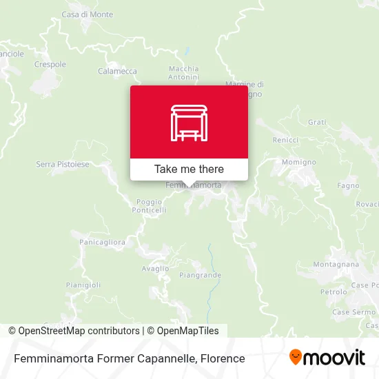 Femminamorta Former Capannelle map