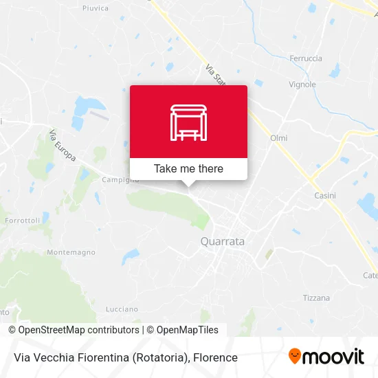 Via Vecchia Fiorentina (Rotatoria) map