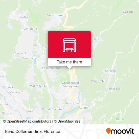Bivio Collemandina map