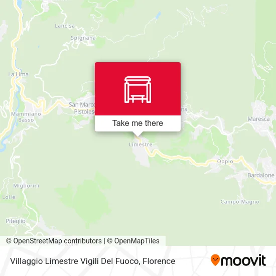 Villaggio Limestre Vigili Del Fuoco map