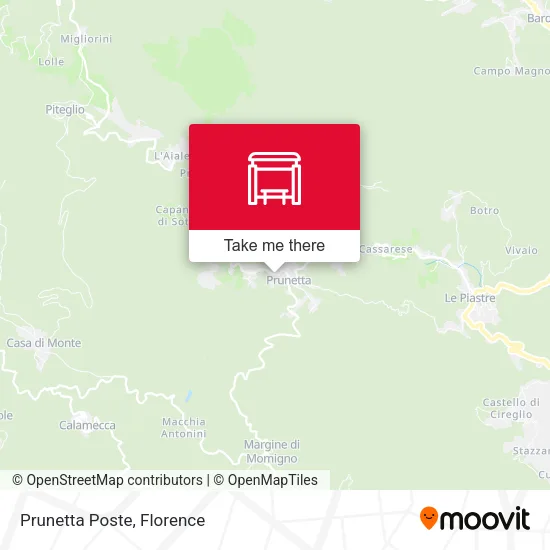 Prunetta Poste map