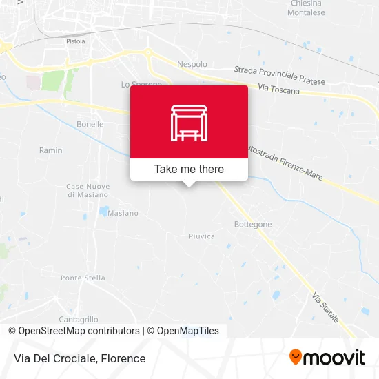 Via Del Crociale map