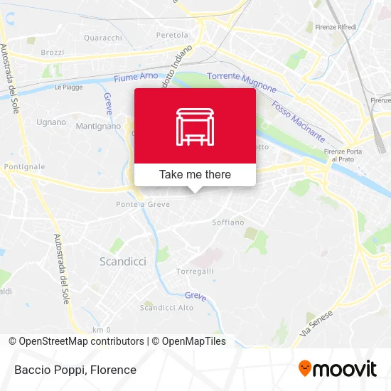 Baccio Poppi map