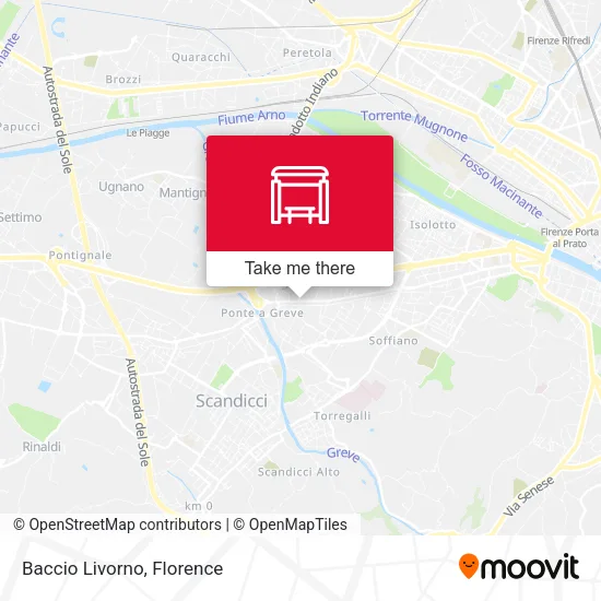 Baccio Livorno map