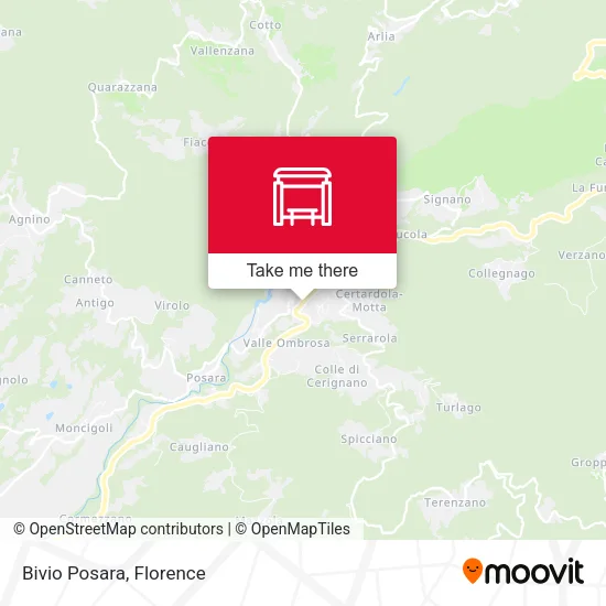 Bivio Posara map