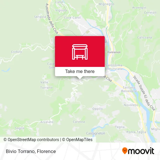 Bivio Torrano map