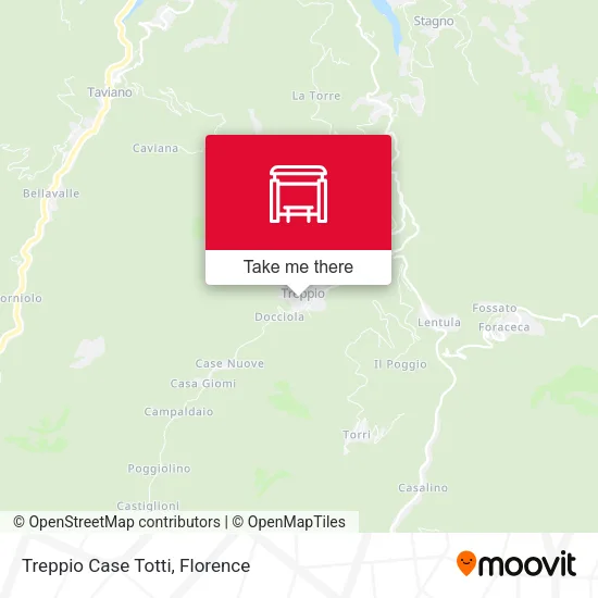 Treppio Case Totti map