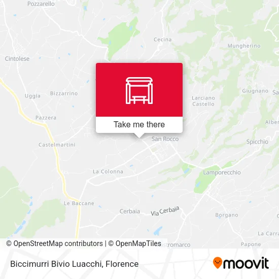 Biccimurri Bivio Luacchi map