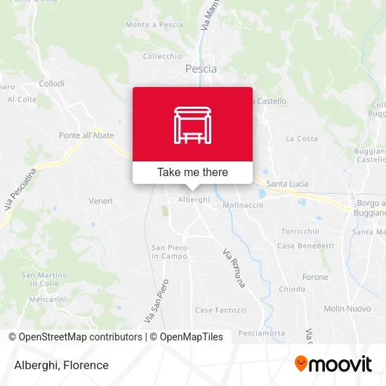 Alberghi map