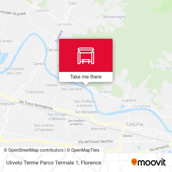 Uliveto Terme Parco Termale 1 map