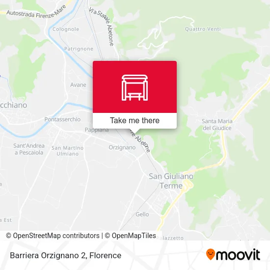 Barriera Orzignano 2 map