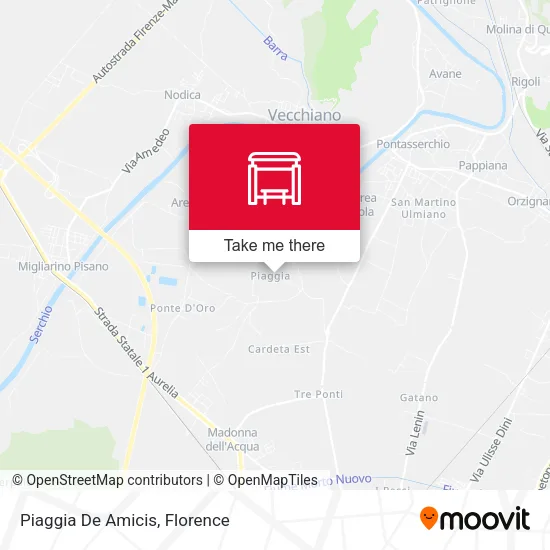 Piaggia De Amicis map