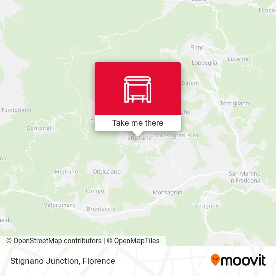 Stignano Junction map