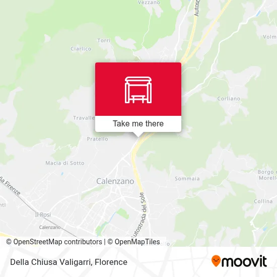Della Chiusa Valigarri map