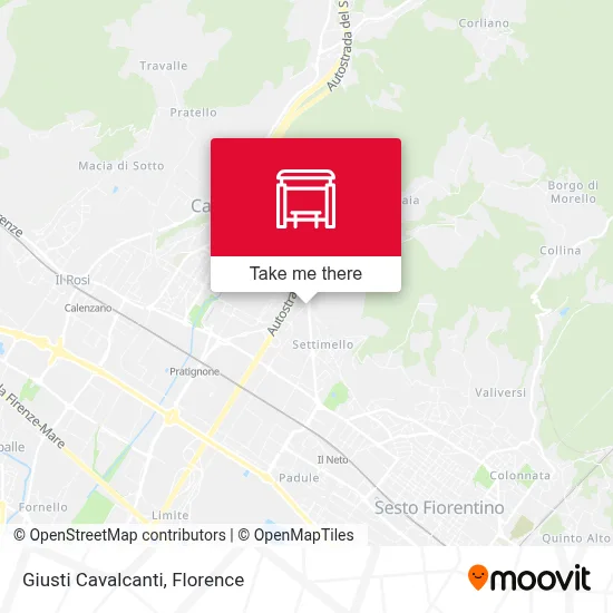 Giusti Cavalcanti map